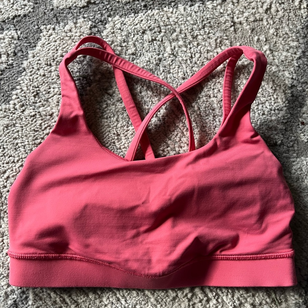 lulu pink sports bra